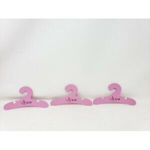 Emily Rose 18" Doll Accessories, Wooden Doll Clothes Hangers, Set of 3